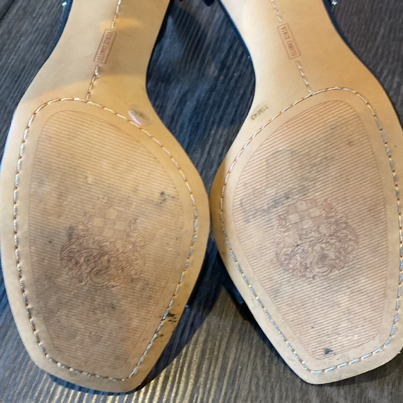 Vince Camuto stilettos. Size 11. Black open toe, ankle strap. - Picture 11 of 12